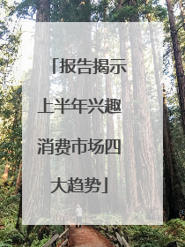 报告揭示上半年兴趣消费市场四大趋势