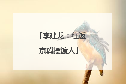 李建龙：往返京冀摆渡人