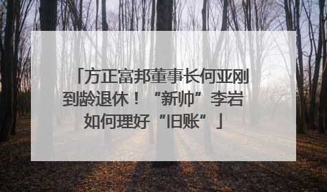 方正富邦董事长何亚刚到龄退休！“新帅”李岩如何理好“旧账”