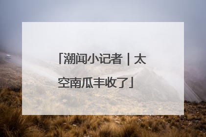 潮闻小记者｜太空南瓜丰收了