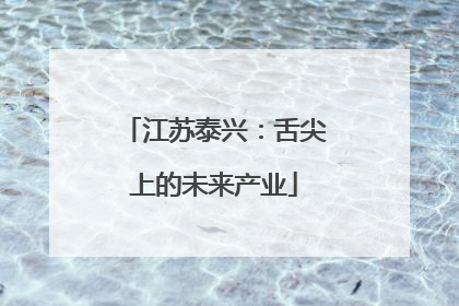 江苏泰兴：舌尖上的未来产业