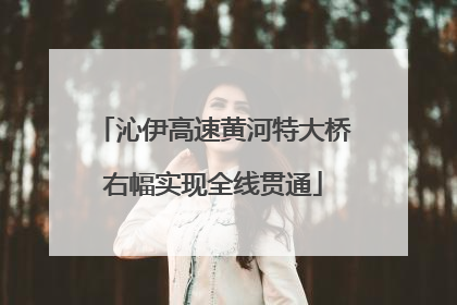 沁伊高速黄河特大桥右幅实现全线贯通