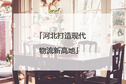 河北打造现代物流新高地