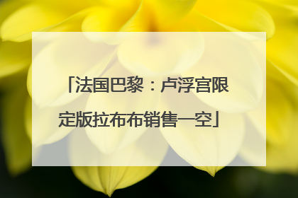 法国巴黎：卢浮宫限定版拉布布销售一空