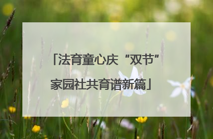法育童心庆“双节” 家园社共育谱新篇