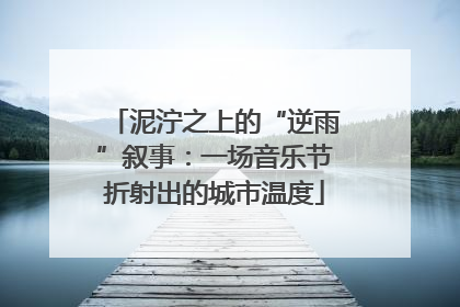 泥泞之上的“逆雨”叙事：一场音乐节折射出的城市温度