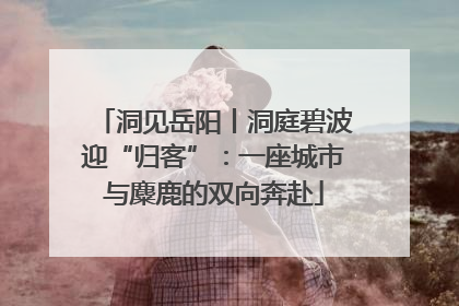 洞见岳阳丨洞庭碧波迎“归客”：一座城市与麋鹿的双向奔赴