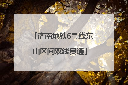 济南地铁6号线东山区间双线贯通