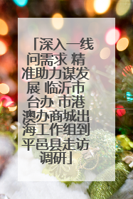 深入一线问需求 精准助力谋发展 临沂市台办 市港澳办商城出海工作组到平邑县走访调研
