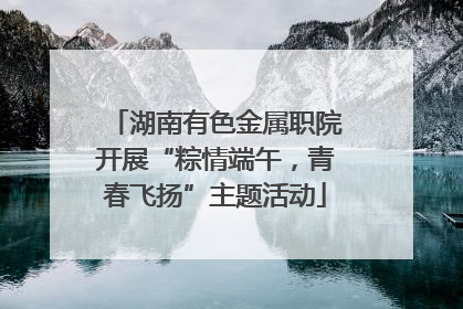 湖南有色金属职院开展“粽情端午，青春飞扬”主题活动