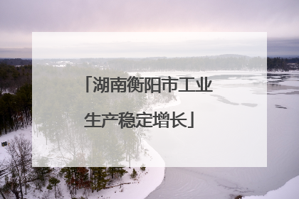 湖南衡阳市工业生产稳定增长