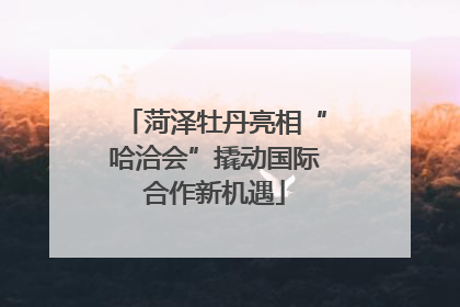 菏泽牡丹亮相“哈洽会”撬动国际合作新机遇
