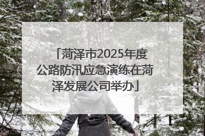 菏泽市2025年度公路防汛应急演练在菏泽发展公司举办