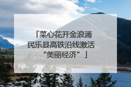 菜心花开金浪涌 民乐县高铁沿线激活“美丽经济”