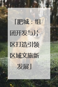 肥城：组团开发与片区打造引领区域文旅新发展