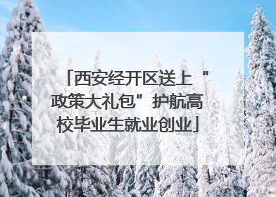 西安经开区送上“政策大礼包”护航高校毕业生就业创业