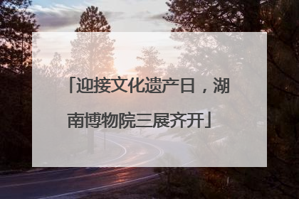 迎接文化遗产日，湖南博物院三展齐开