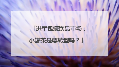 进军包装饮品市场，小罐茶是要转型吗？