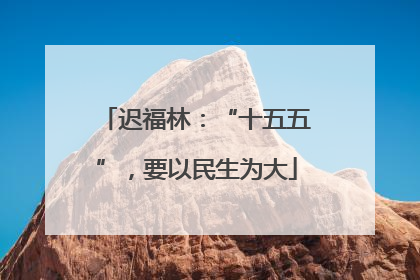 迟福林：“十五五”，要以民生为大