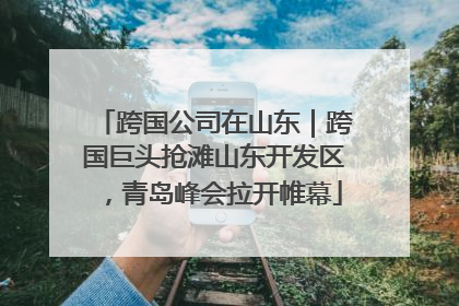 跨国公司在山东｜跨国巨头抢滩山东开发区，青岛峰会拉开帷幕
