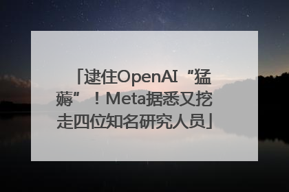 逮住OpenAI“猛薅”！Meta据悉又挖走四位知名研究人员