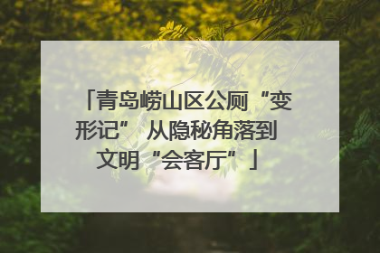 青岛崂山区公厕“变形记” 从隐秘角落到文明“会客厅”