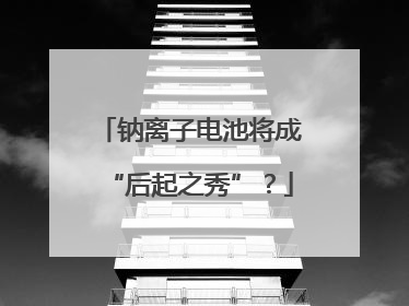 钠离子电池将成“后起之秀”？