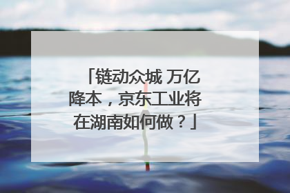 链动众城 万亿降本，京东工业将在湖南如何做？