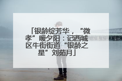 银龄绽芳华，“微孝”暖夕阳：记西城区牛街街道“银龄之星”刘茹月