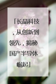 长晶科技，从创新到领先，揭秘国产半导体崛起