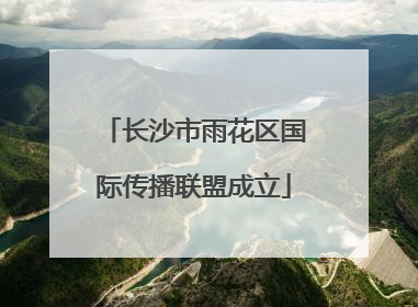 长沙市雨花区国际传播联盟成立