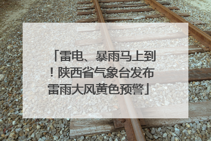 雷电、暴雨马上到！陕西省气象台发布雷雨大风黄色预警