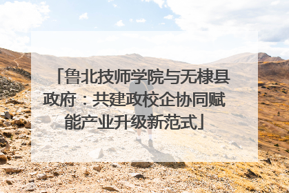 鲁北技师学院与无棣县政府：共建政校企协同赋能产业升级新范式