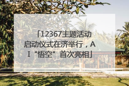 12367主题活动启动仪式在济举行，AI“悟空”首次亮相