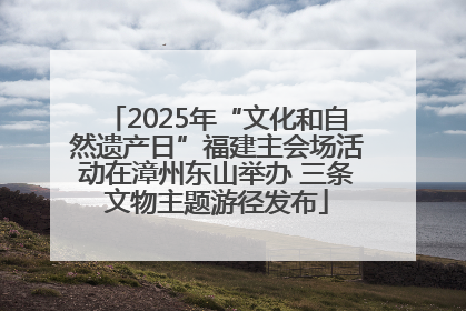 2025年“文化和自然遗产日”福建主会场活动在漳州东山举办 三条文物主题游径发布