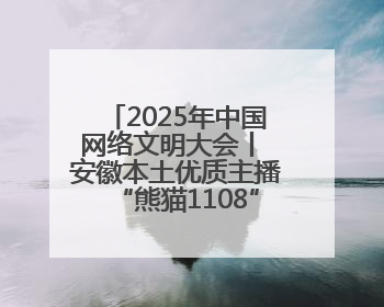 2025年中国网络文明大会丨 安徽本土优质主播“熊猫1108”：做更多正能量的事情 带给大家快乐