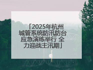 2025年杭州城管系统防汛防台应急演练举行 全力迎战主汛期