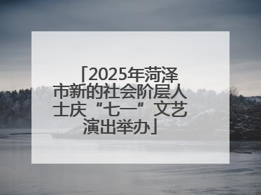 2025年菏泽市新的社会阶层人士庆“七一”文艺演出举办