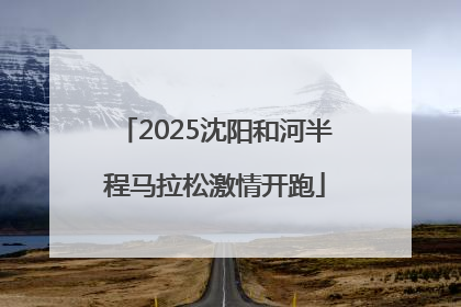 2025沈阳和河半程马拉松激情开跑