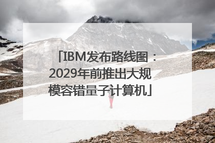 IBM发布路线图：2029年前推出大规模容错量子计算机